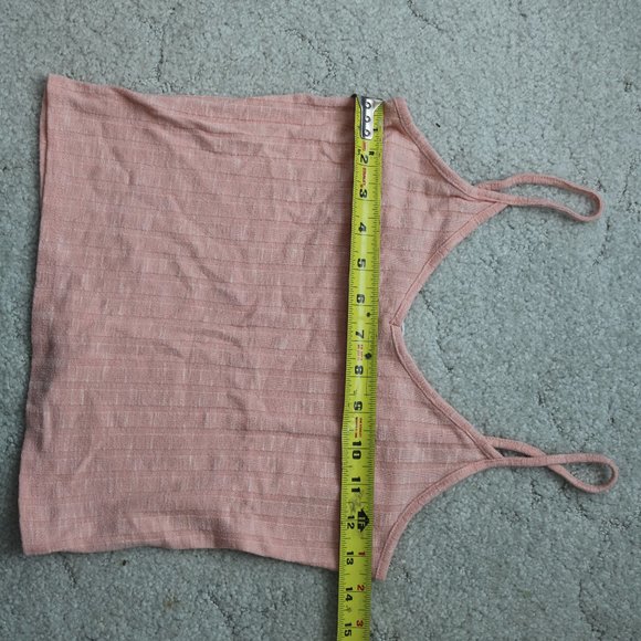 Light Pink Ribbed Crop Top Size M - Picture 4 of 6